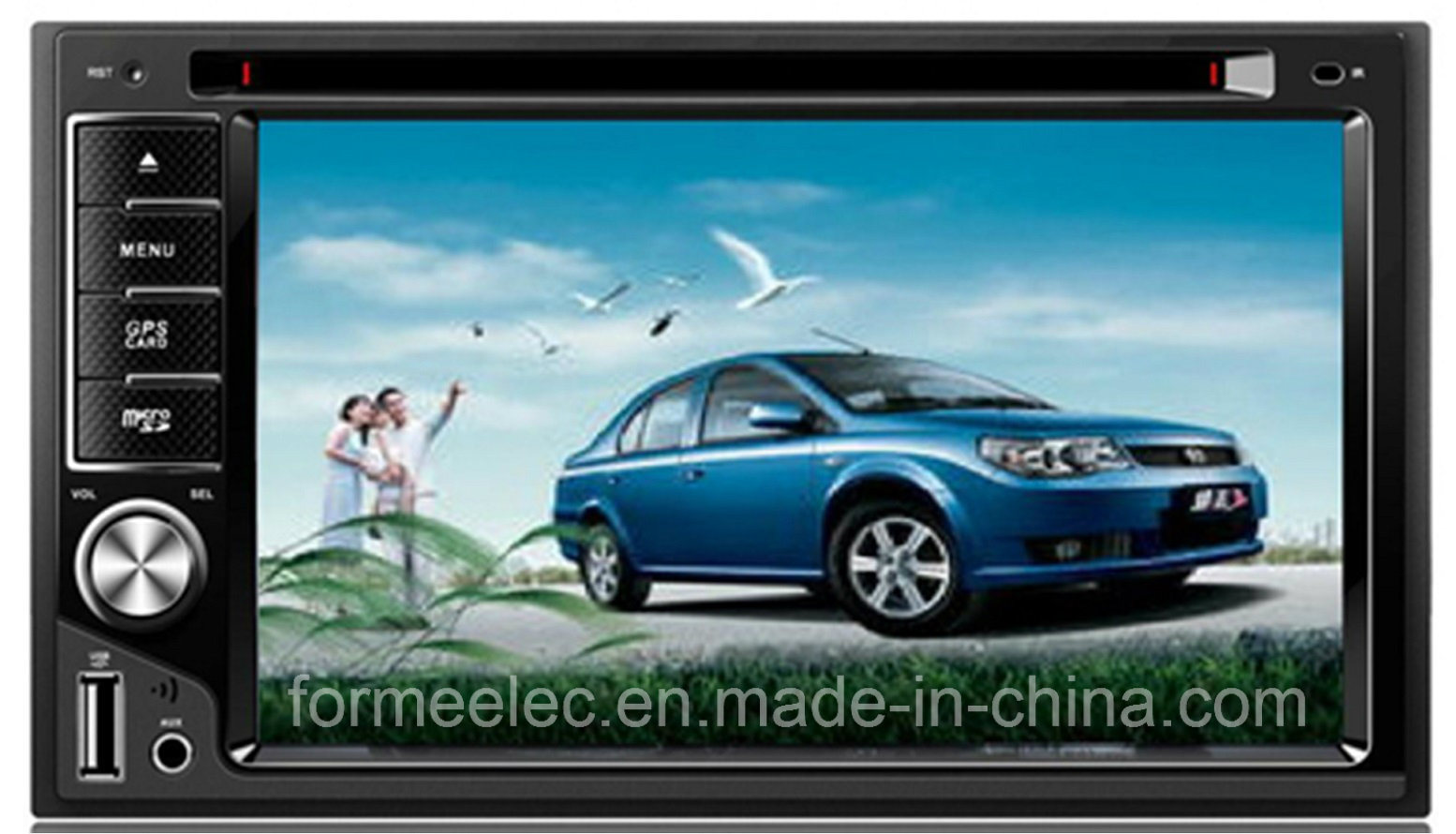 6.2inch 2 DIN Car DVD Player with USB Bluetooth SD