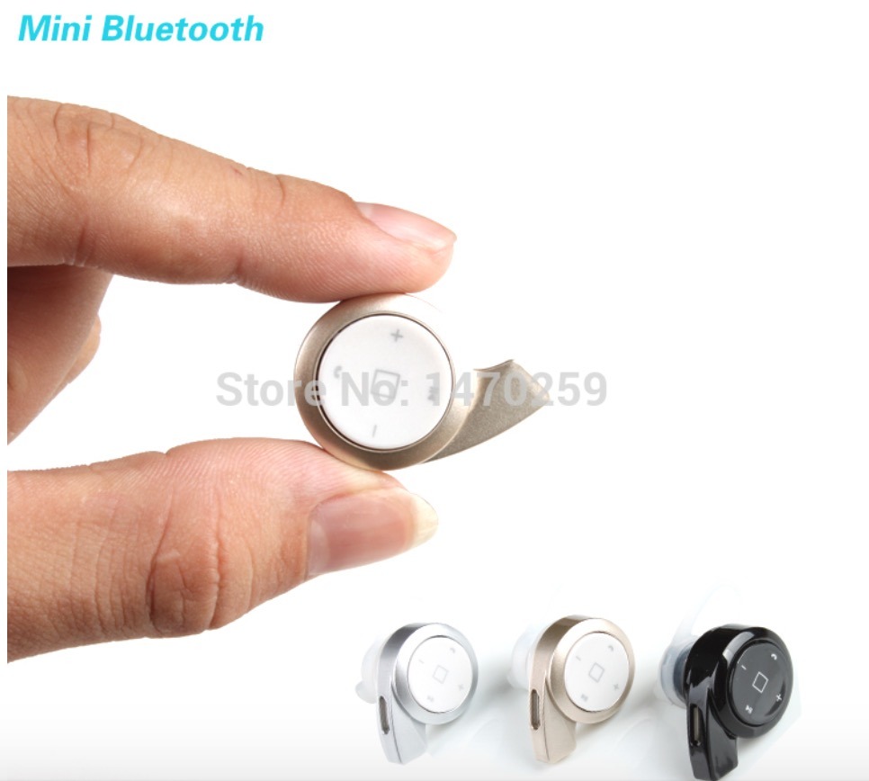 New 2015 Stereo Headset Bluetooth Earphone Headphone Mini V4.0 Wireless Bluetooth Handfree Universal for All Phone