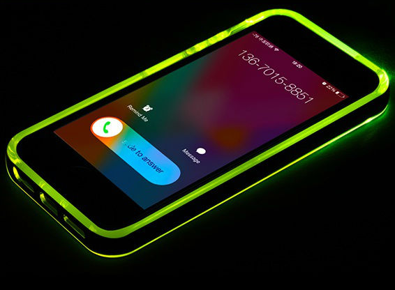TPU Bumper Flash Lighting Mobile Phone Case for iPhone 6
