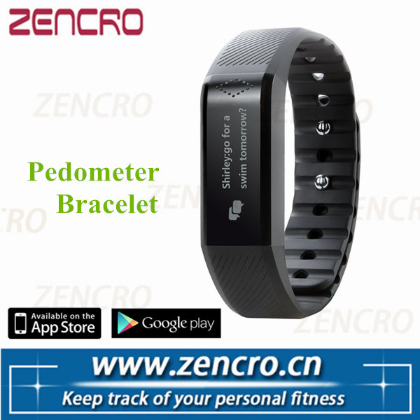 Incoming Call and Message Notification Vibrating Alarm BLE Pedometer