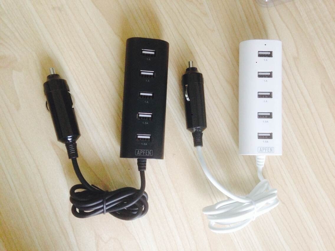 5 Ports USB Car Charger for Mobile Phone