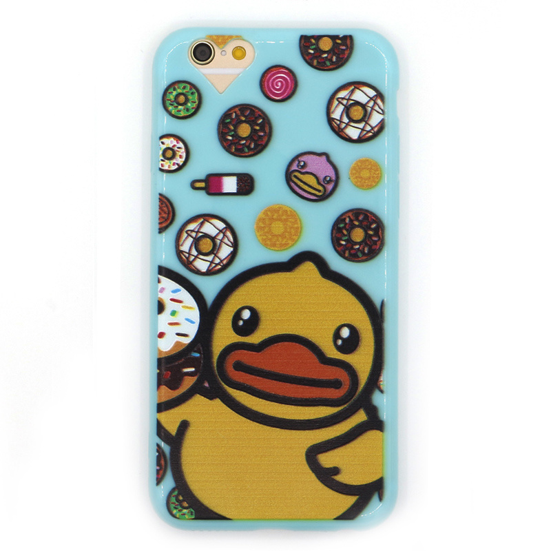 fashion Yellow Duck TPU Mobile Phone Cover for iPhone