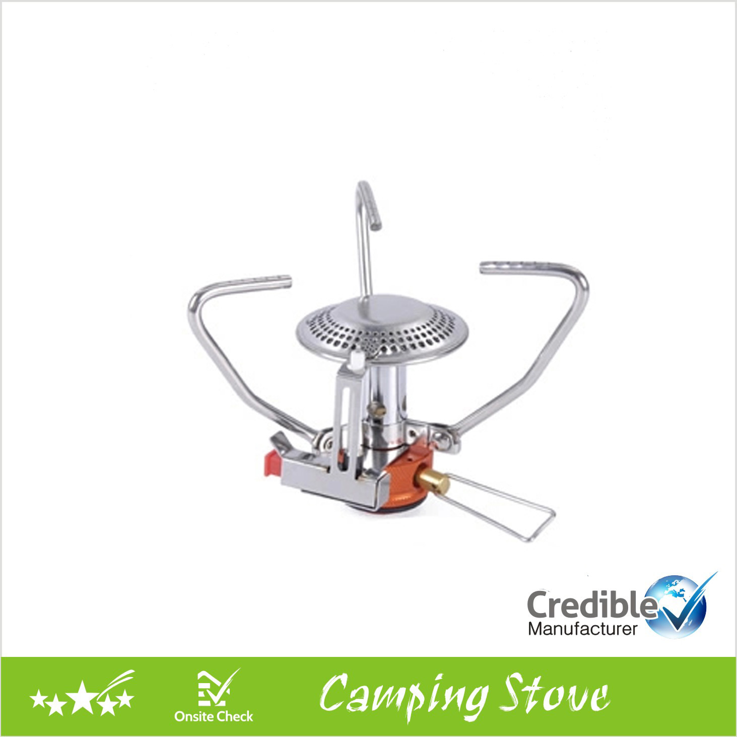 Brief Outdoor Gas Camping Stove with Electric Ignition
