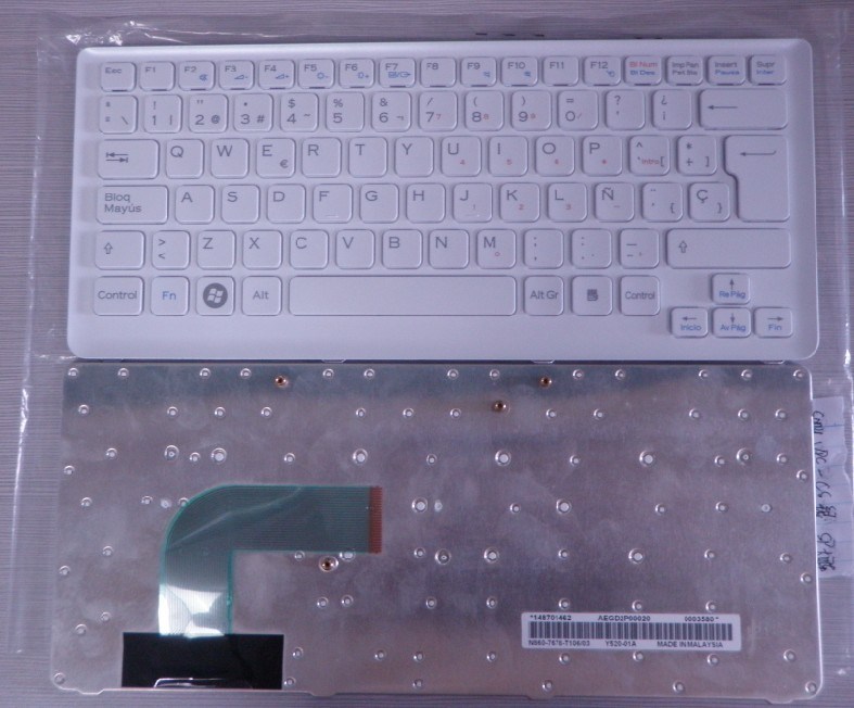 New Notebook Keyboard for Sony VPC-CS Sliver Sp Keyboard