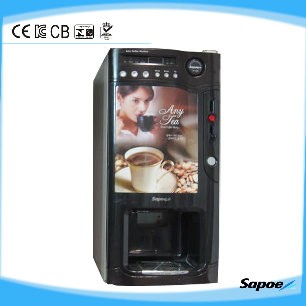 Sapoe Small Coffee Machine with Paper Cup Dispenser Coin Recognizer