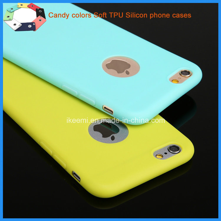 Lovely Color Custom Silicon Mobile Phone Case for iPhone 6/6s