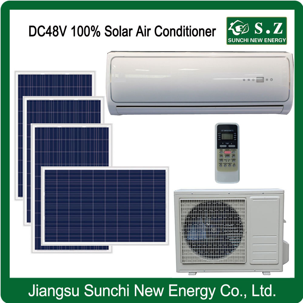 House 100% off Grid DC48V Good Using Split Type Solar Wall Air Conditioners (KFGRS-70II)