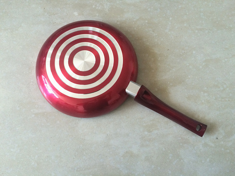 Kitchenware 24cm Metallic Paint Frying Pan with Ceramic Coating