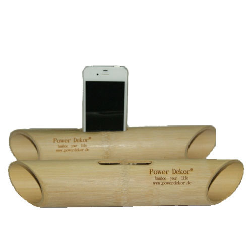 Eco-Friendly Material Wooden Bamboo Speaker for iPhone5&4