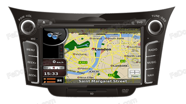 Car DVD Player +GPS+Bluetooth for Hyundai I30