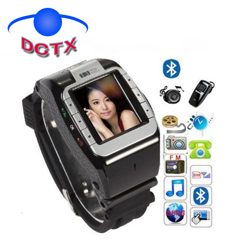 New Quadband Voice Dialing Watch Cell Phone Unlocked Touch Screen--Black