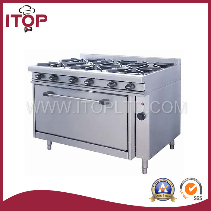 Gas 6-Burner Range with Gas Oven (GBR120-6)