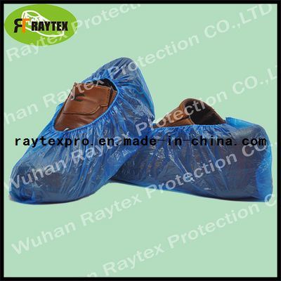 Disposable PE Shoe Cover with Blue