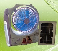 Solar Fan With LED Light