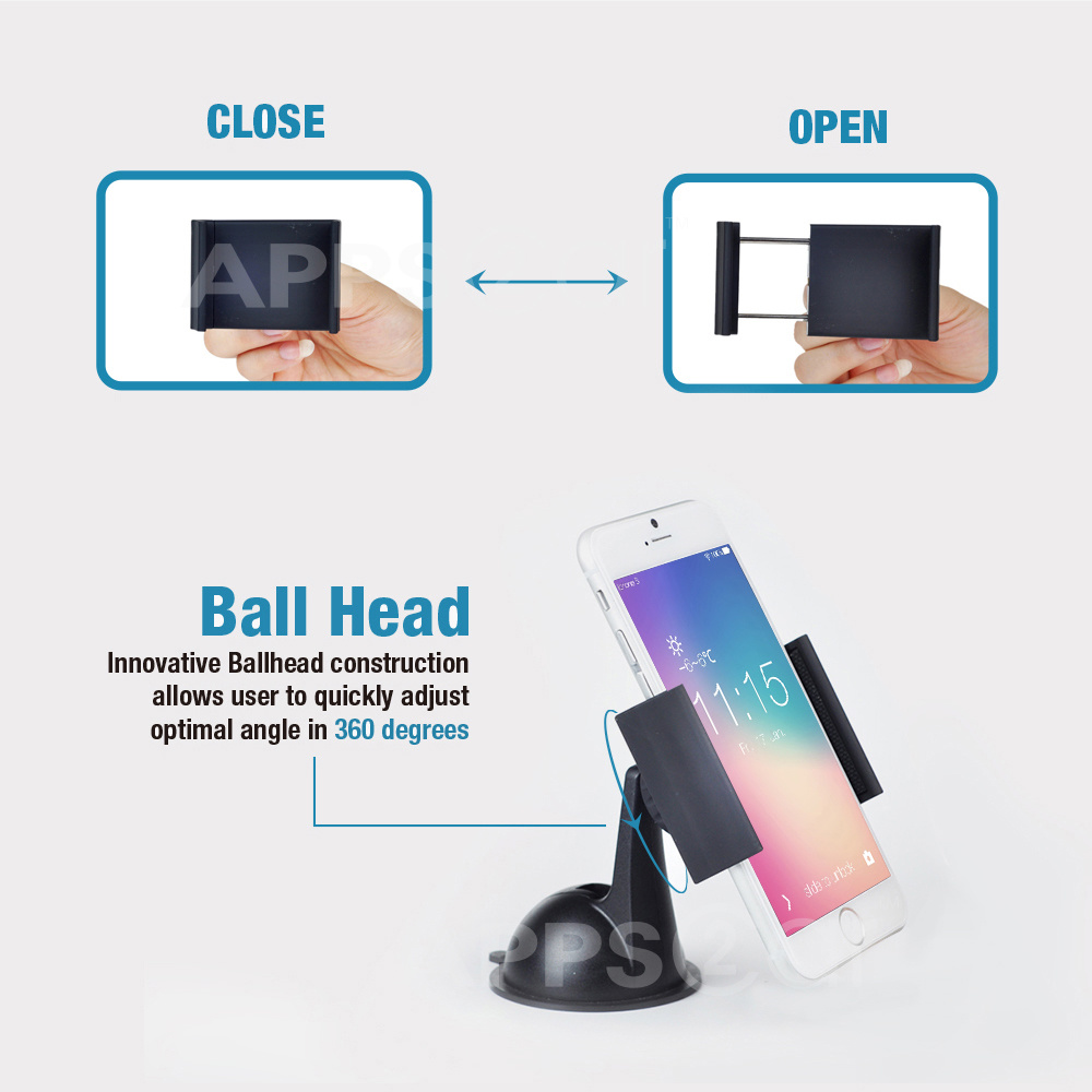 Easy-Mount Suction Cup Phone Holder
