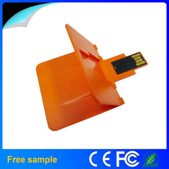 Foldable Plastic Business Card USB Memory Disk USB 2.0 Credit Card Flash Drive
