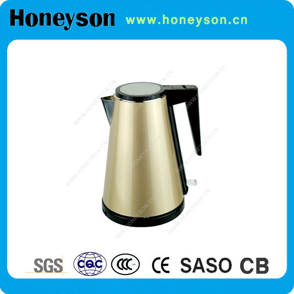 Golden 1000W 1.2L Big Mouth Hotel Stainless Steel Electric Water Kettle