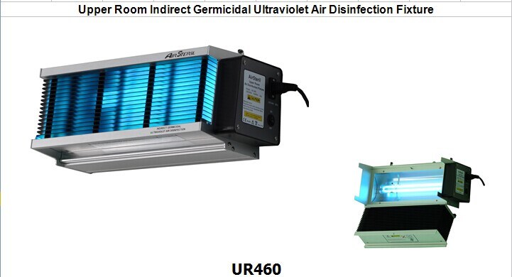 Airsteril Ur460 Upper Room Indirect Germicidal Ultraviolet Air Disinfection Fixture Air Purifier Air Cleaner No Filter Need to Change Use UV Kill Ebola Virus