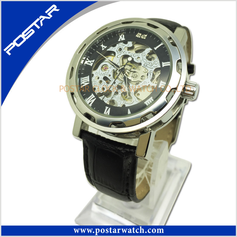 Psd-2868 Men's Skeleton Deluxe Fashion Quartz Wrist Watch