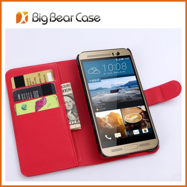 Phone Leather Cover Cell Phone Accessories for HTC M9 Plus