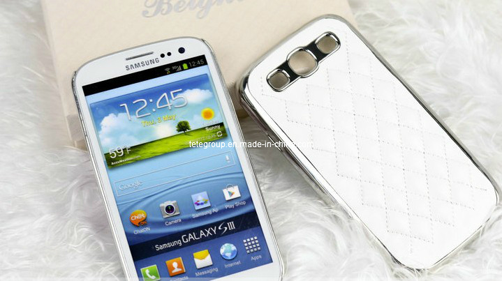 Little Sheep Leather Metal Plated Back Cover for Samsung Galaxy S3 I9300