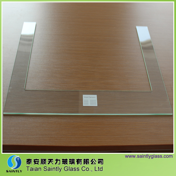 U-Shaped Refrigerator Glass/Tempered Glass with Water Jet Cutting