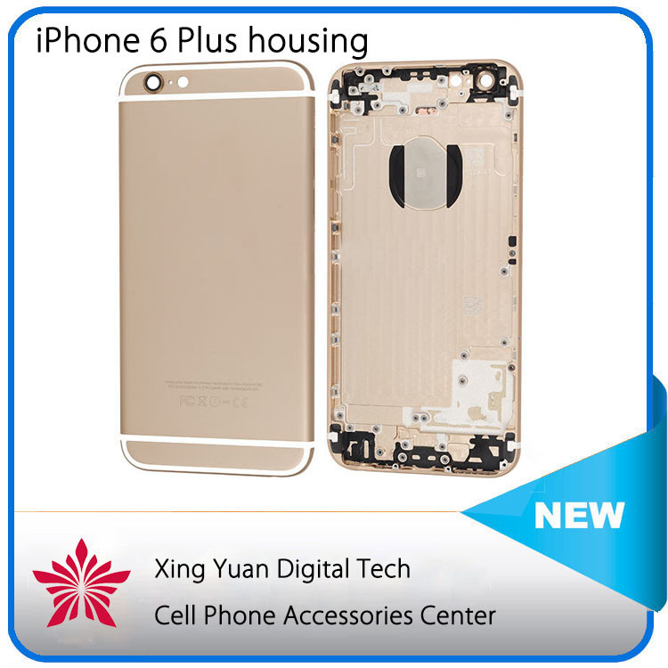 High Quality Gold Metal Battery Housing Door Cover for iPhone 6 Plus