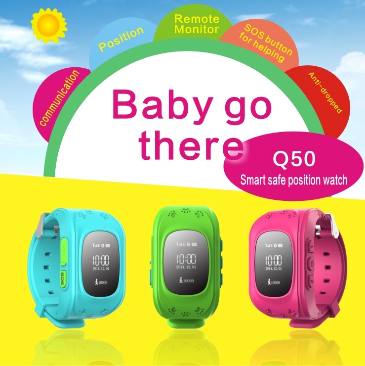 Colorful Silicone GPS Children Smart Watch