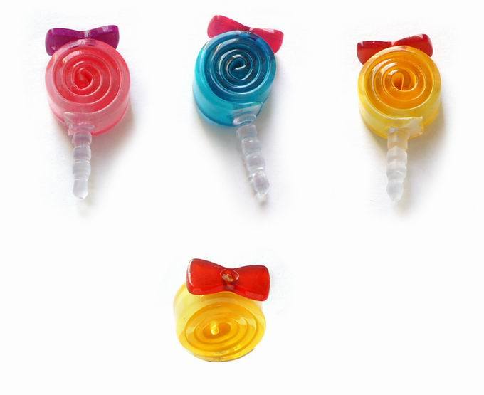 Cute Acrylic Lollipop Candy Cell Phone Dustproof Plug (PL747)