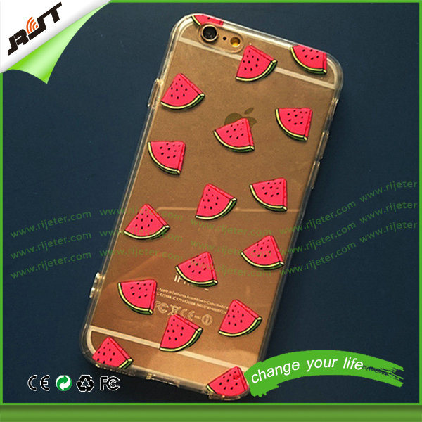 TPU Mobile Phone Case with Vegetable and Fruit Pattern