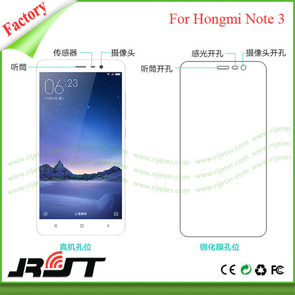 Wholesale 0.33mm Anti-Shock Toughened Glass Screen Protector for Xiaomi Note3