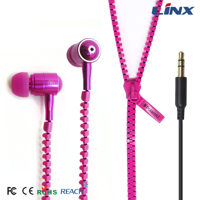 Colorful Zipper Earphone Blister Packing Made in China