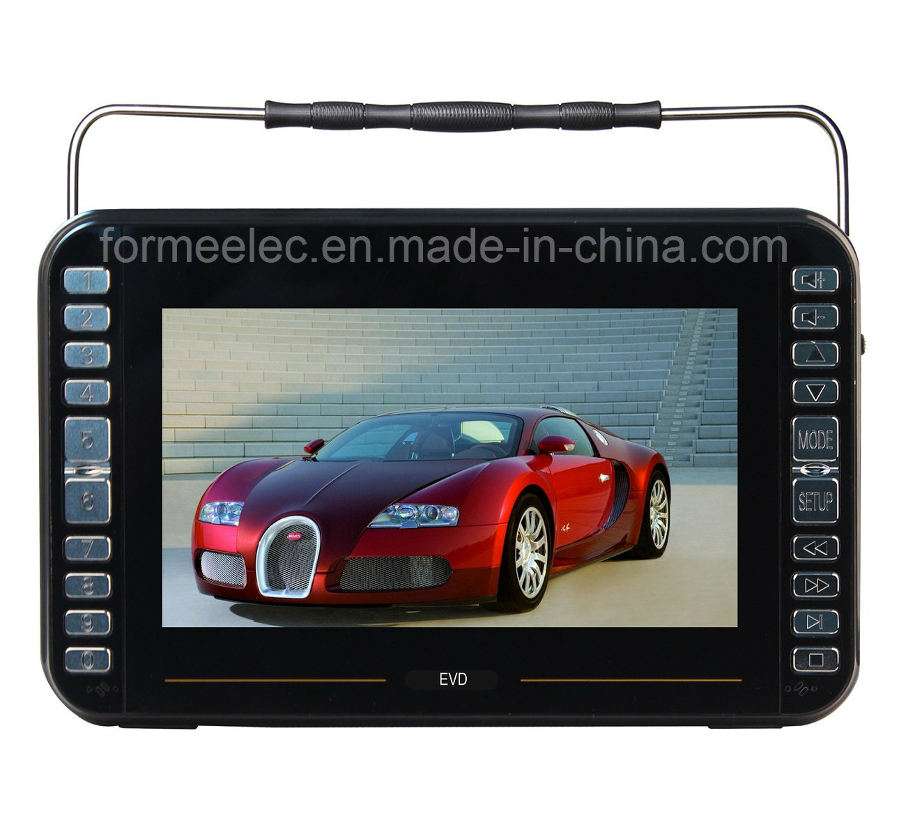 10.1 Inch MP3 MP4 MP5 Portable DVD Player with ISDB-TV