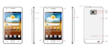 3G Original Android Mobile with WiFi GPS 8MP Galaxy S2 I9100
