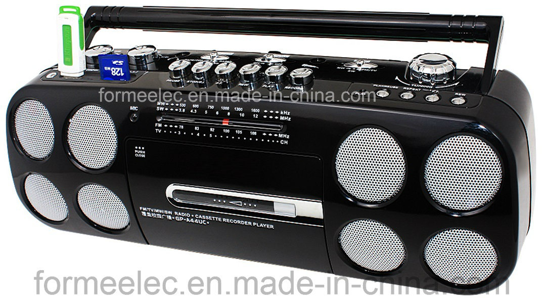 Cassette Recorder Cassette Player with USB Radio TV