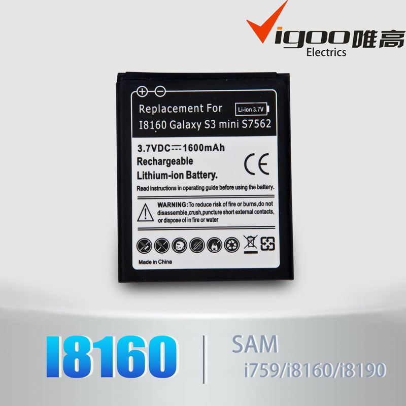 OEM Original High Capacity Mobile Phone Battery for Samsung Galaxy S3 Mini I8160 Eb425161lu