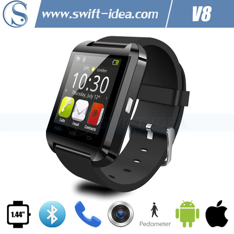 OLED Nano Waterproof Smart Bluetooth Modern Watches with Pedometer (V8)