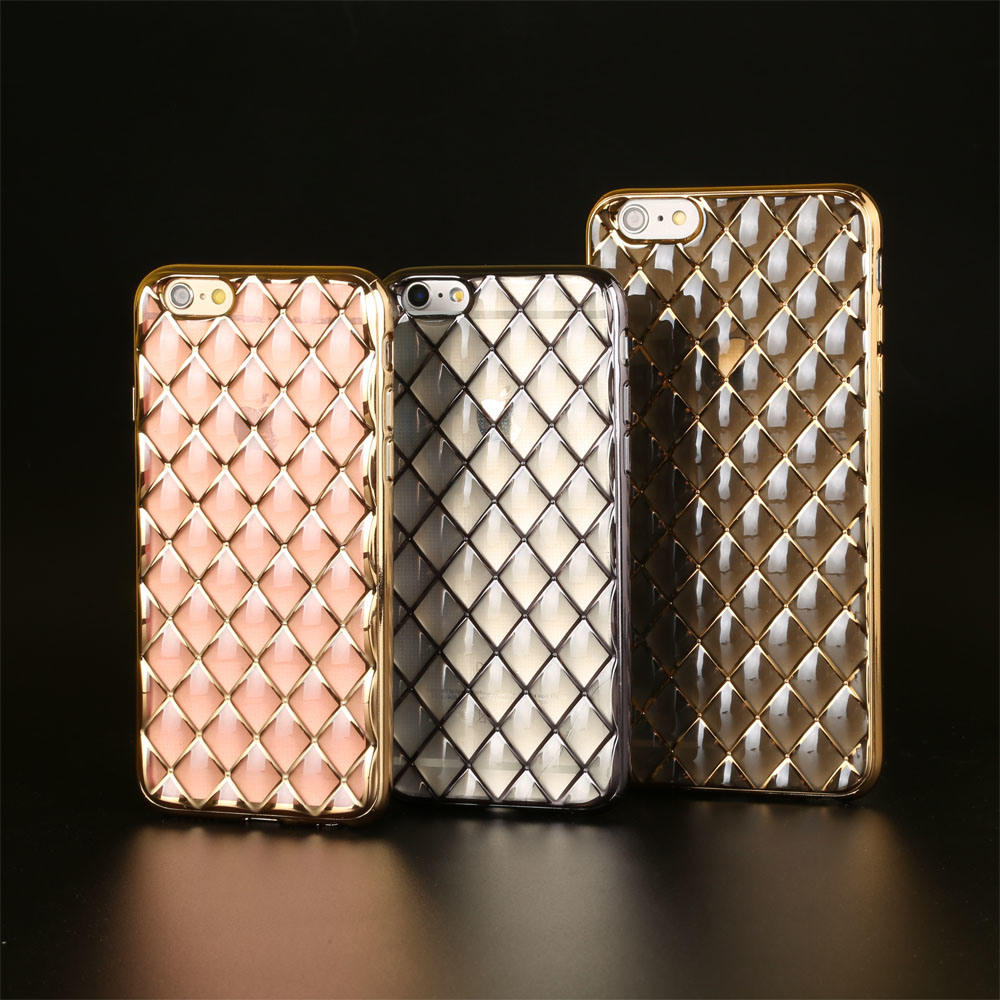 Fashion Diamond-Shaped TPU Mobile Phone Case for iPhone 6s