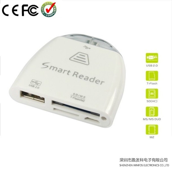 Multi-Functional Smart Phone/Tablet OTG Card Reader (W-CR006)