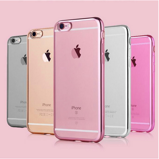 Ultra-Thin Electroplated Transparent TPU Cover for iPhone 6s Plus, for iPhone 6s Mobile Phone Case, for iPhone6s TPU Case