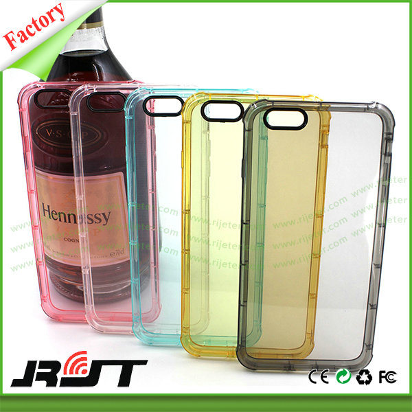 Shockproof Clear Mobile Phone TPU Cases for iPhone 6/6s