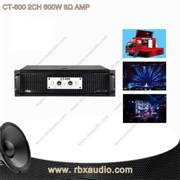 CT-600 2CH 600W 8 Ohms Class H Mixer Music Amplifier