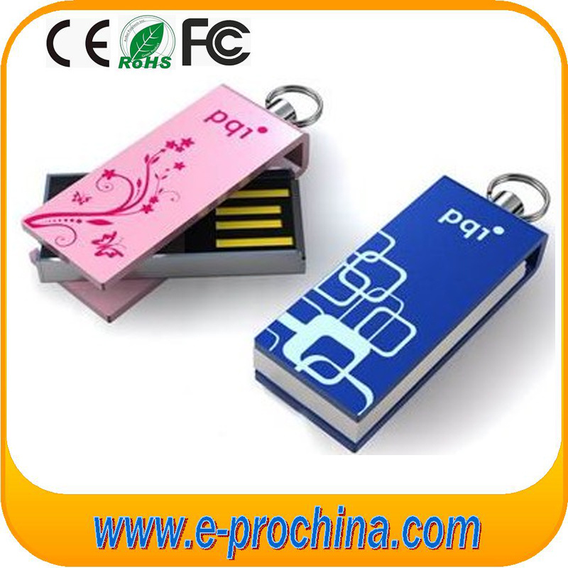 Custom Logo Swivel Pen Drive Flash Memory USB Drive (ED018)