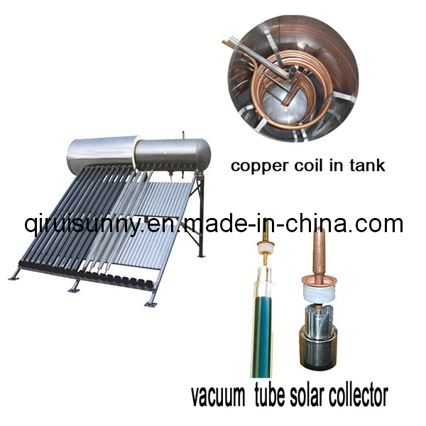Heat Pipe Solar Water Heater with Copper Coil (HIPC-58)