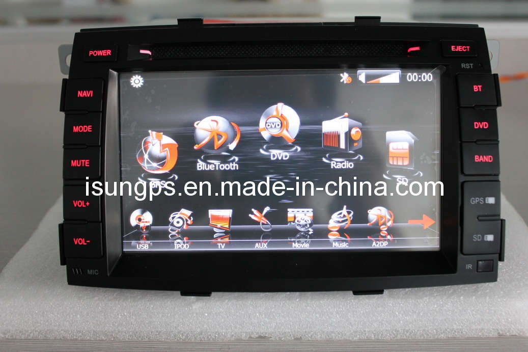 Car DVD GPS for KIA Sorento with Bt, TV, Support KIA Digital Audio System (TS7519)