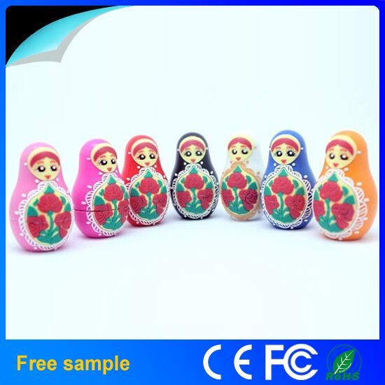 Colour Printing Russian Dolls USB Flash Drive for Good Luck Gift