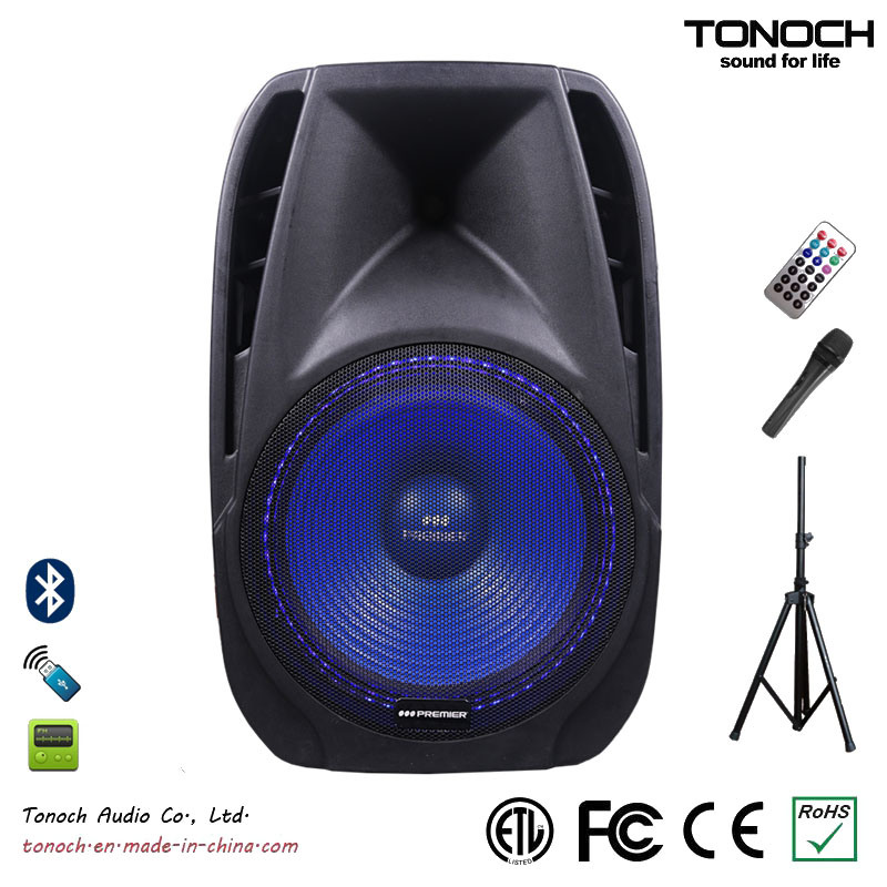 Professional 15 Inches PA Speaker with Blue LED Ring (PH15UB)