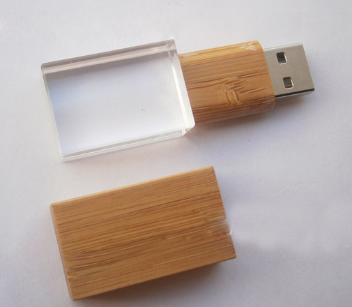 Beautiful Wooden USB Flash Drive with Crystal USB 16GB