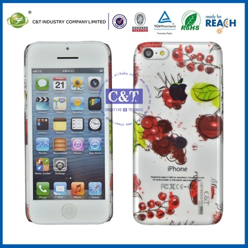 C&T Cherry Pattern Back Housing for iPhone 5