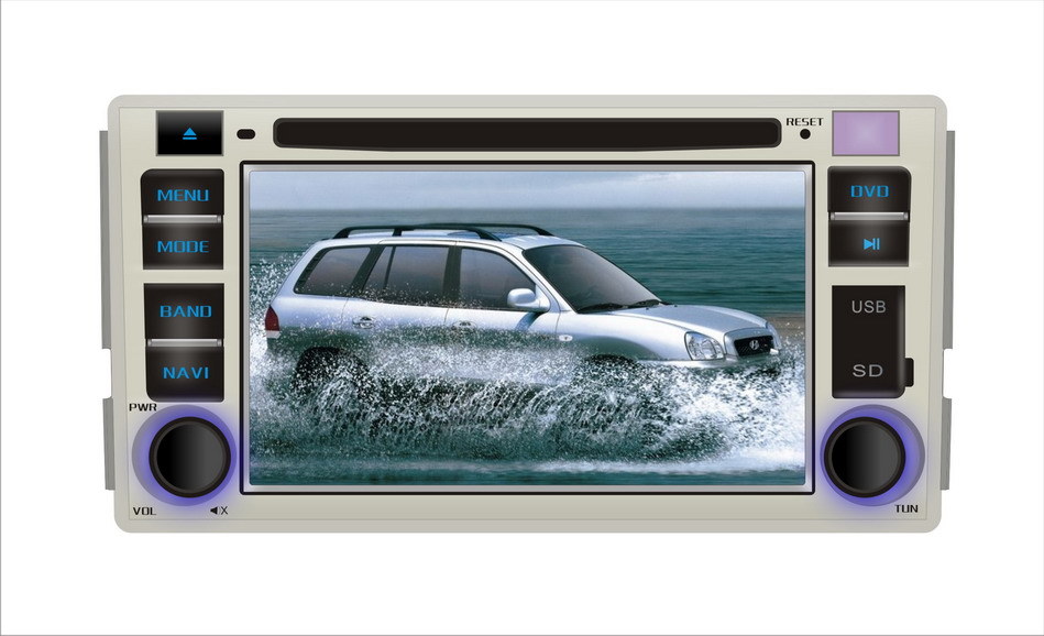in-Dash DVD Player for Hyundai Santa Fe With GPS Audio and Video Entertainment System